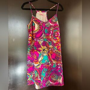 Lilly Pulitzer Sea and Be Seen Dusk Silk Slip Dress